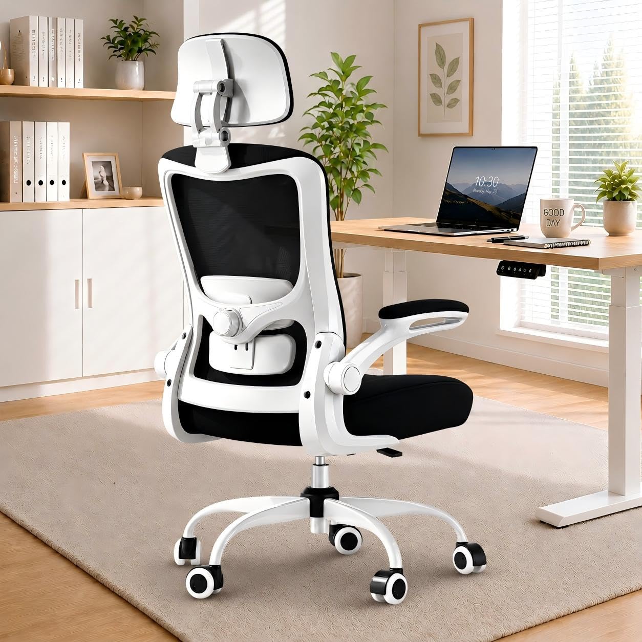 Ergonomic Office Chair for Long Hours, Full-Body Support, Relieve Neck & Back Pressure, 330LBS Capacity, Ideal for Home Office, Office & Study