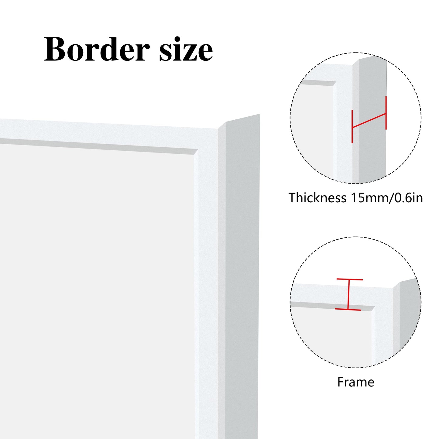 BEAUTME 32"x32" White Square Wall Mirror, Aluminum Frame Bathroom Vanity Mirror, Large Wall Mounted Mirror for Entryway Living Room, Horizontal or Vertical Hanging