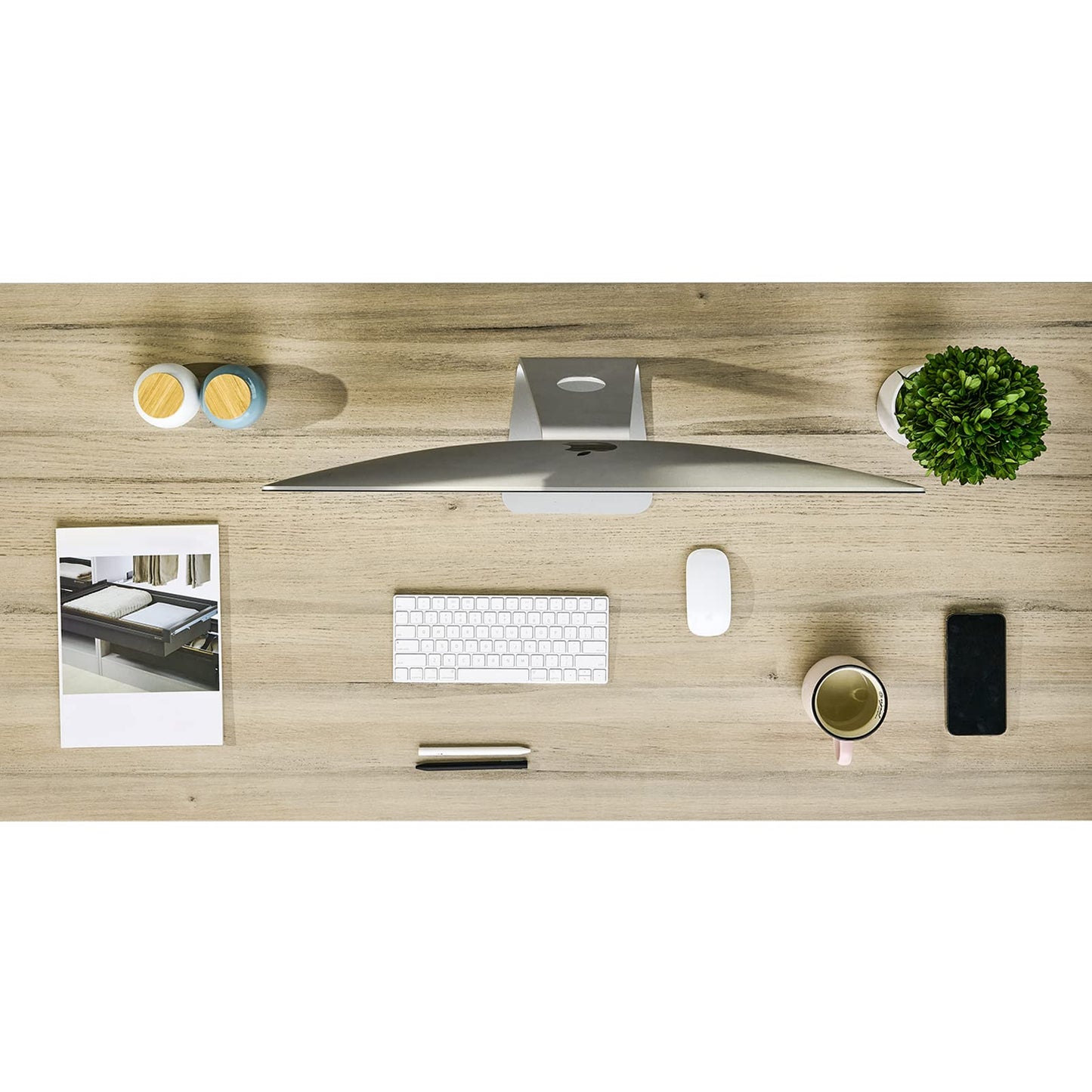 Kaboon 36x24 inches Tabletop, Solid One-Piece Desktop for Sit Stand Desk, Double Desks, L Desk DIY,Wood Countertop Home or Commercial Use,1 inch Thick, Oak
