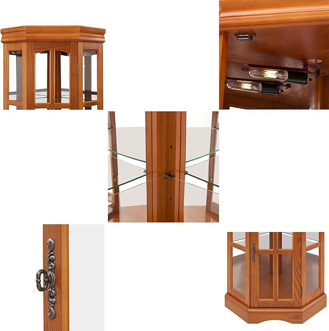 Seeutek Corner Curio Cabinet