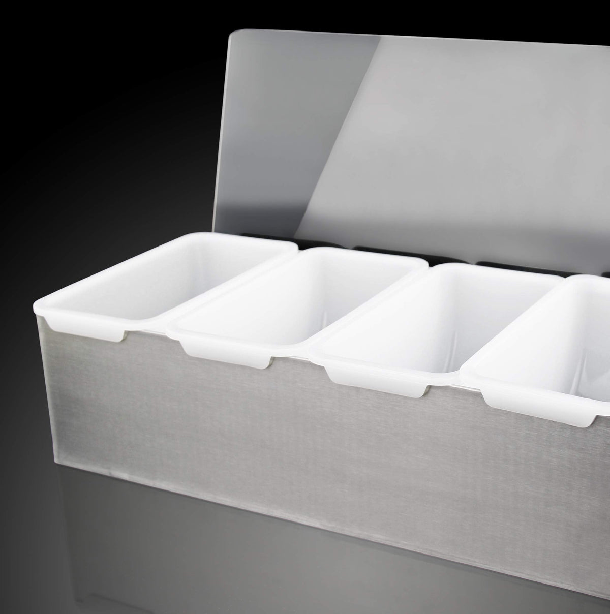 New Star Foodservice 48049 Stainless Steel Condiment Dispenser with 6 Compartments