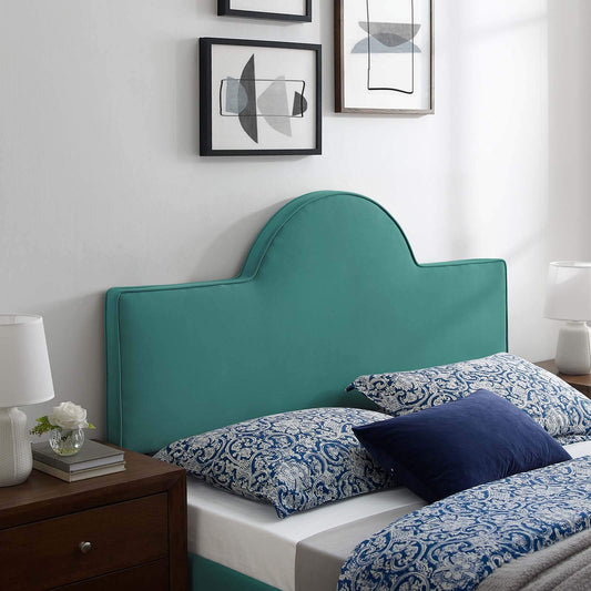 Modway MOD-6302-TEA Dawn Twin Performance Velvet Headboard, Teal