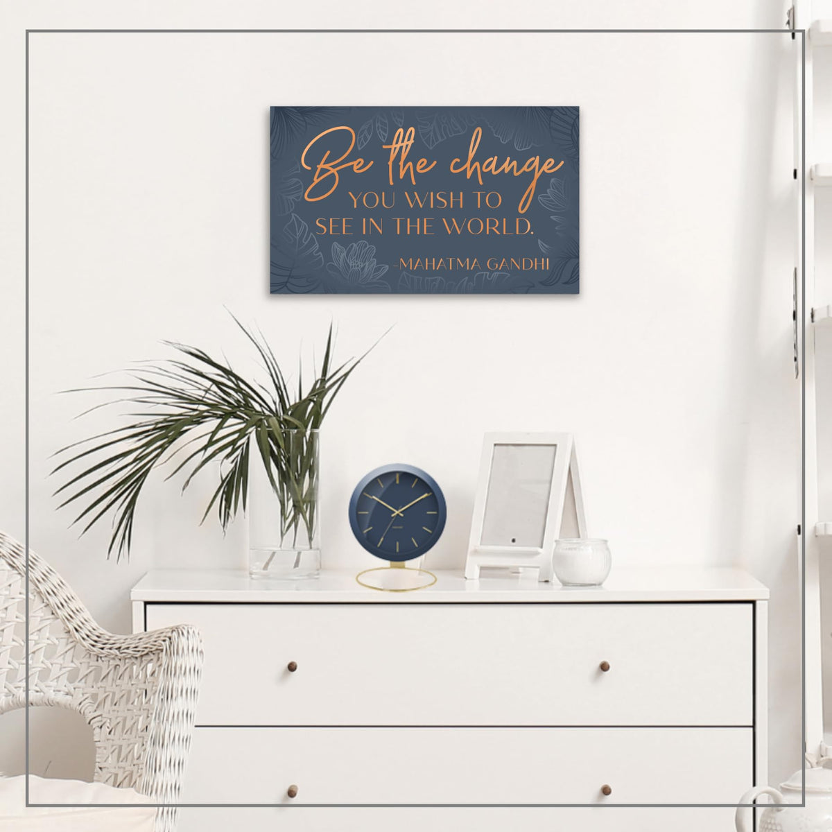 HoneyKICK Inspirational Quotes Wall Art Framed Canvas – Motivational Wall Decor for Office & Bedroom, Typography Quote, Modern Home, Office Decor for Women, Positive Black (10 x 16.5 Inch)