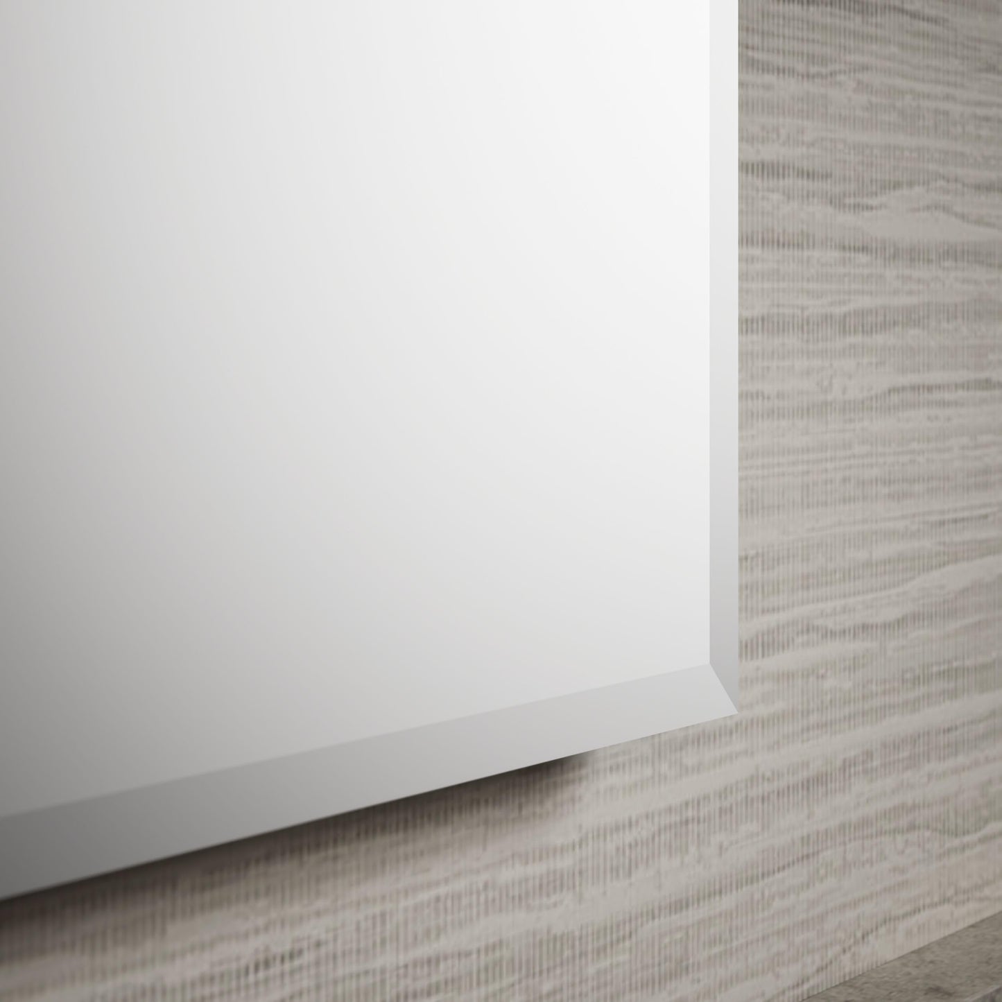 Kohler CB-CLC2026FS Frameless Bathroom Mirror Medicine Cabinet, Single Door, Rectangular Beveled Edge Frame, Bathroom Cabinet Mirror, Adjustable Shelves, 20 in. W x 26 in. H