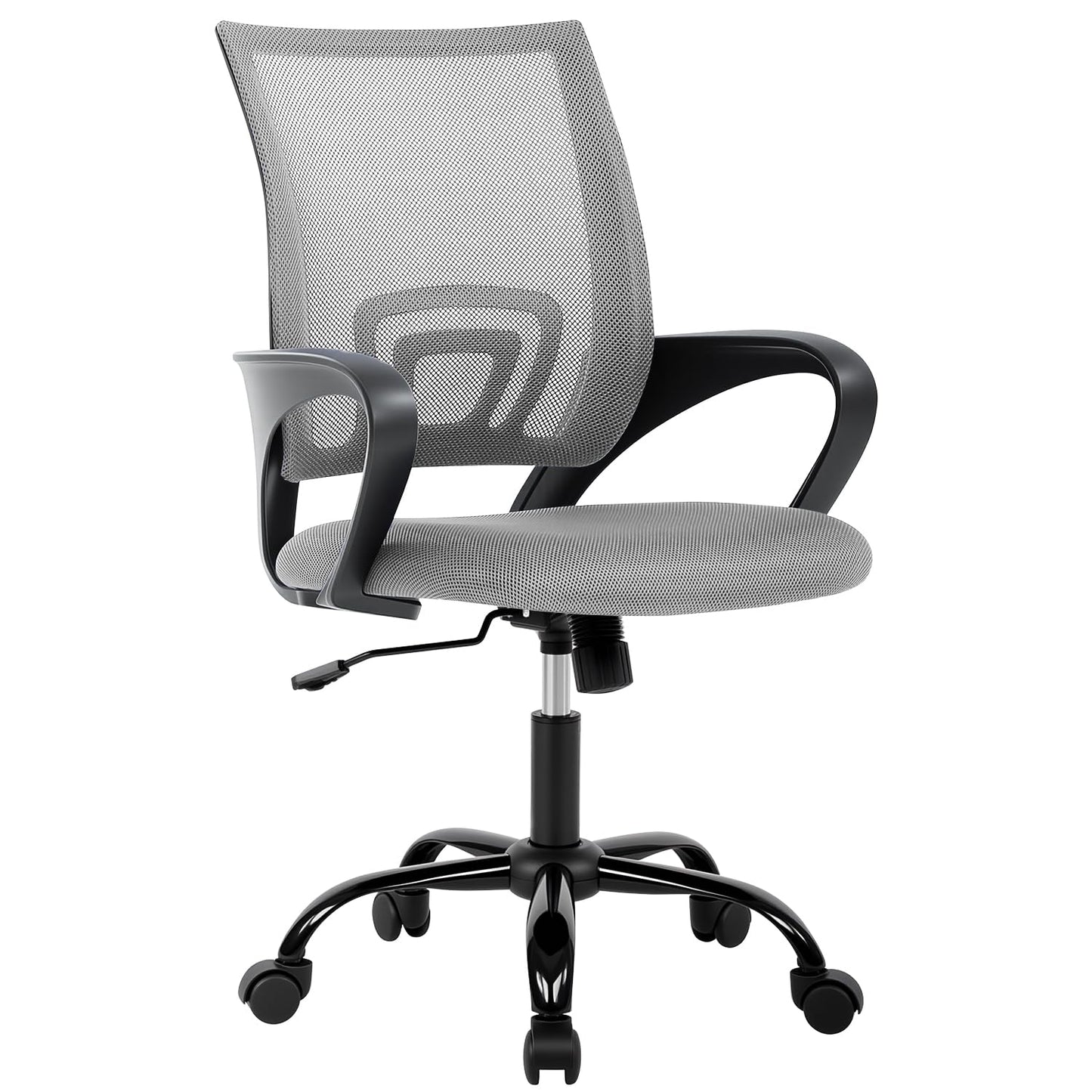 BestOffice Office Chair Ergonomic Cheap Desk Chair Mesh Computer Chair Lumbar Support Modern Executive Adjustable Stool Rolling Swivel Chair for Back Pain (Grey)