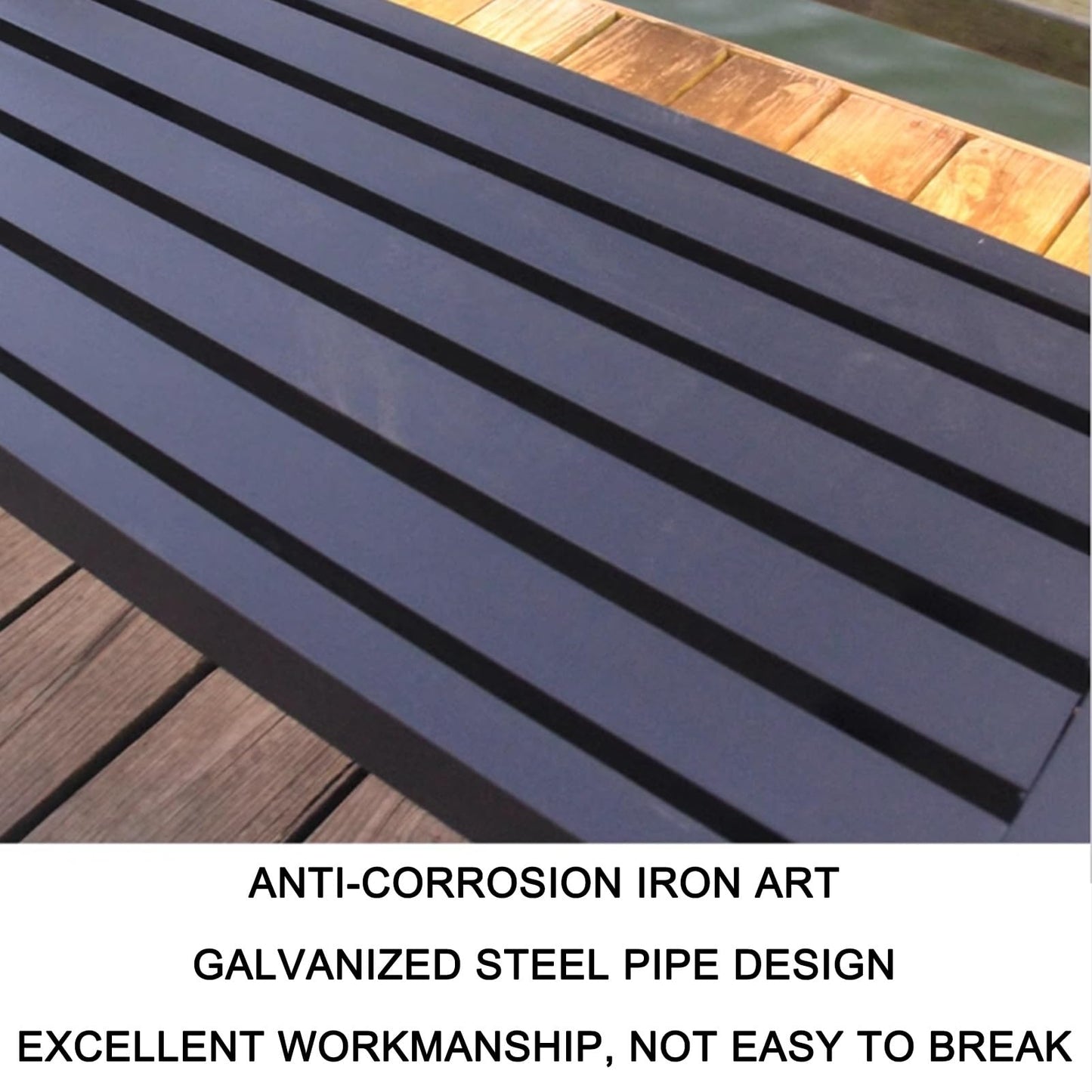 Durable Outdoor Garden Benches for Relaxing Moments - Two-Person Seat Backless Bench for Beach, Patio, Pool, or Lawn - Perfect Outdoor Furniture
