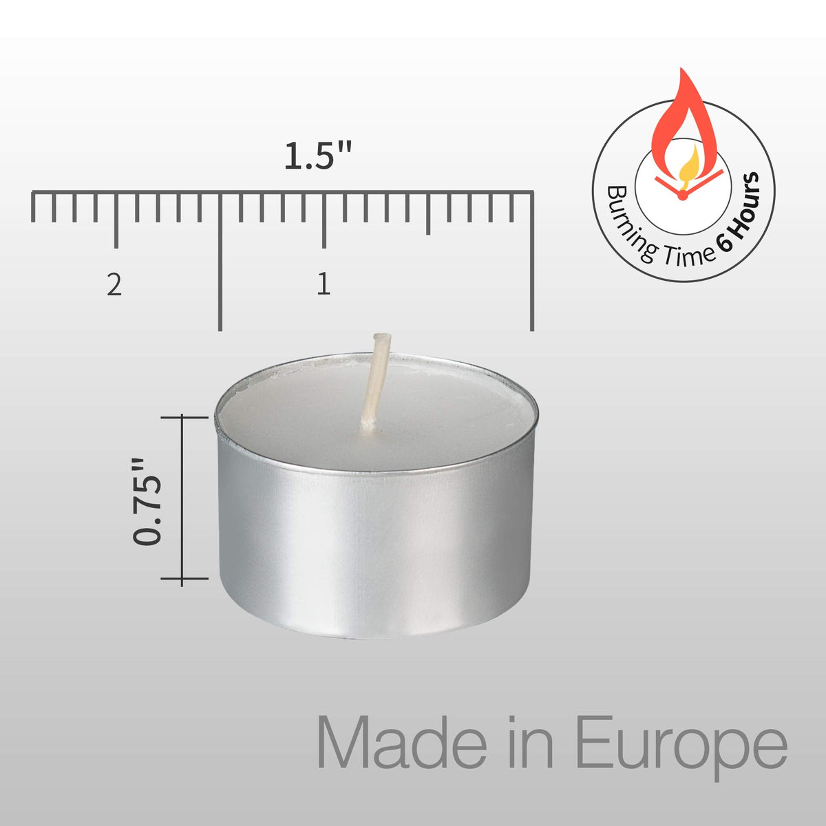 HomeLights Unscented White Tealight Candles -100 Pack, 6 to 7 Hour Burn Time Smokeless, Mini Votive Paraffin Candles with Cotton Wicks for Shabbat, Weddings, Christmas, Home Decor