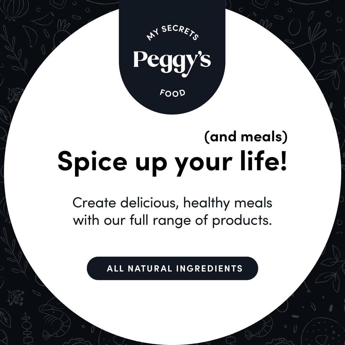 My Secrets Peggy’s Food Crazy Salt Himalayan Pink Salt - Fine Grain Gourmet Seasoning with Sea Salt, Garlic and Red Pepper Flakes, Natural Salt Mix for Cooking, Seasoning, Grilling, Baking, Table Use, No Additives, Premium Flavor, 13.5 oz