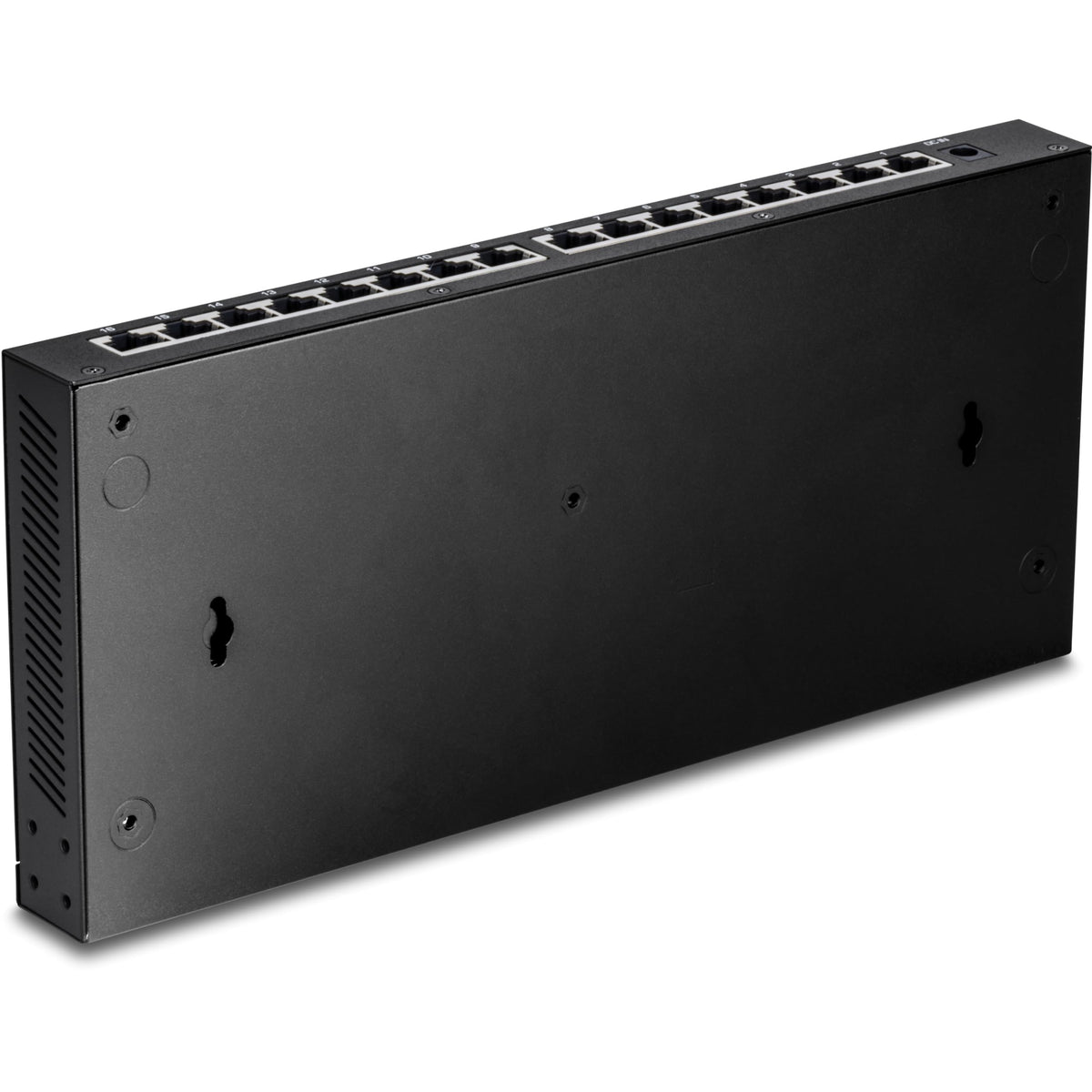 TRENDnet 16-Port Unmanaged 2.5G Desktop Network Ethernet Switch, TEG-S3160, 16 x 2.5Gb RJ-45 Ports, 80Gbps Switching Capacity, Ethernet Splitter, NDAA & TAA Compliant, Lifetime Protection, Black