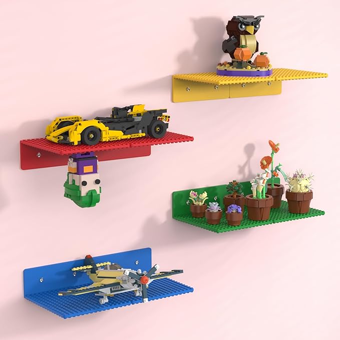8-Pack Small Floating Shelves for Wall Compatible