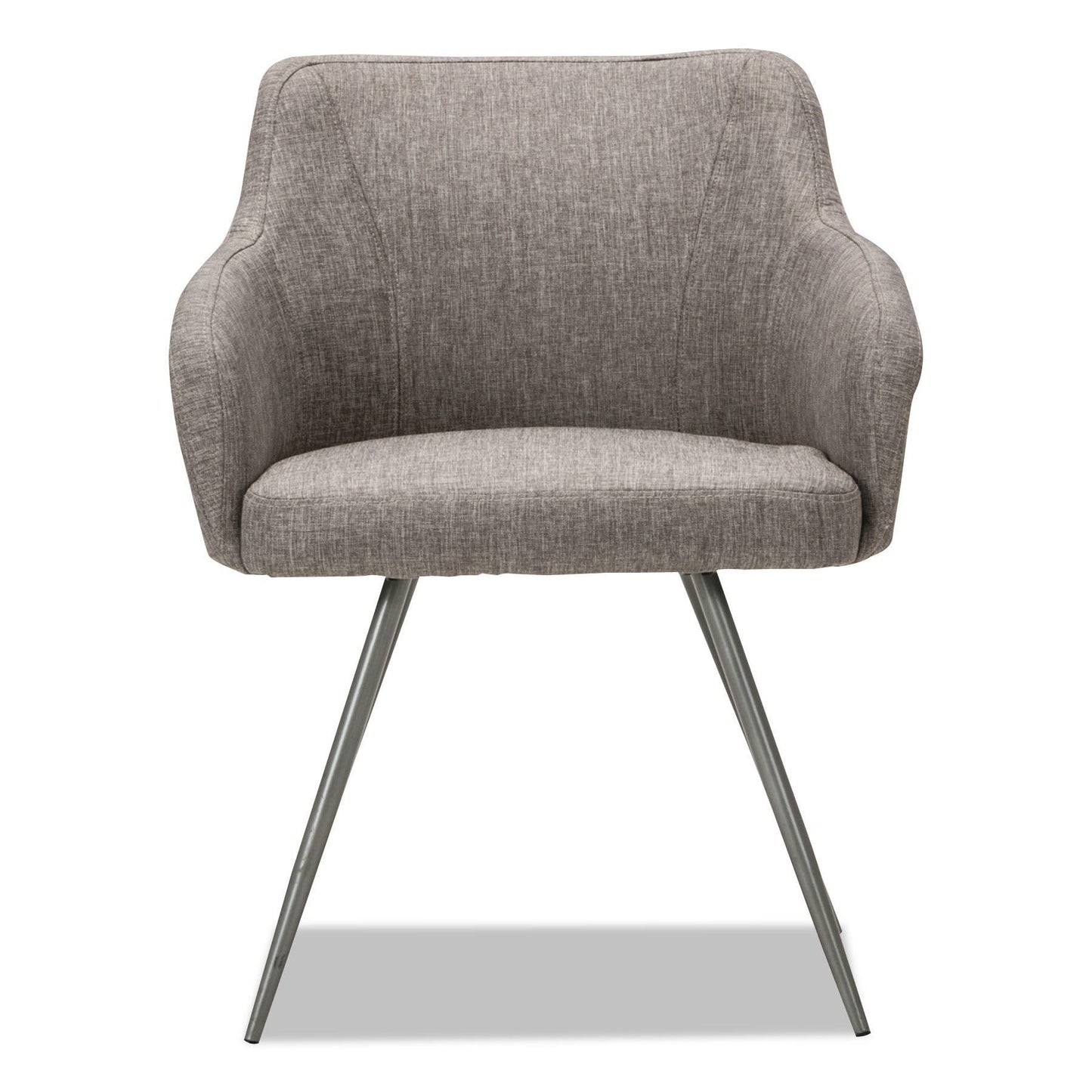 Alera Captain Series Guest Chair, Gray Tweed