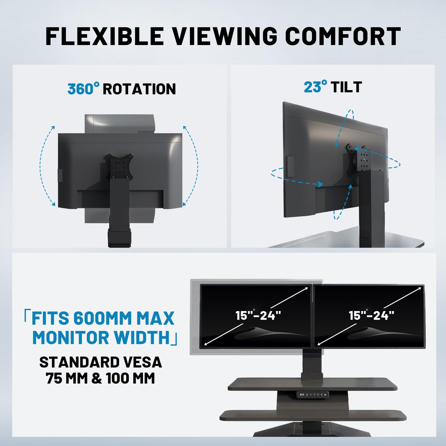 Compatible Dual Monitor Stand