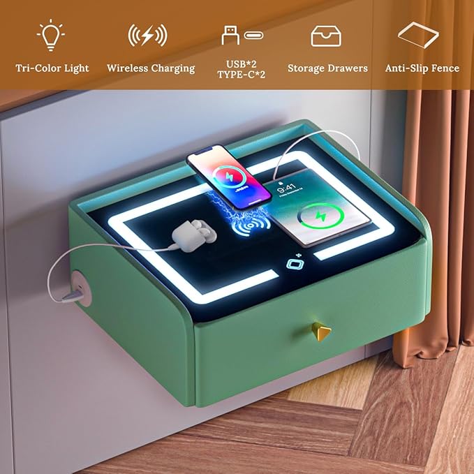 HOMEMORE Floating Nightstand