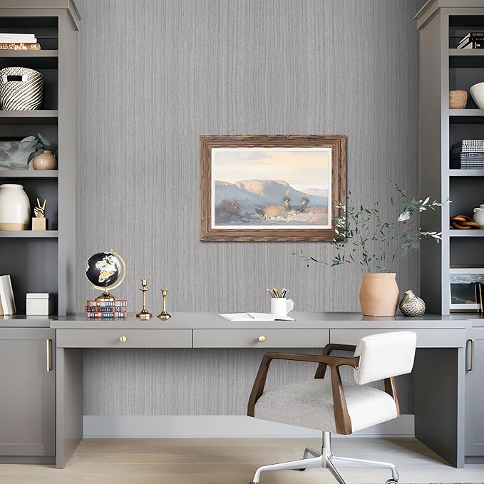 Grasscloth Peel and Stick Wallpaper