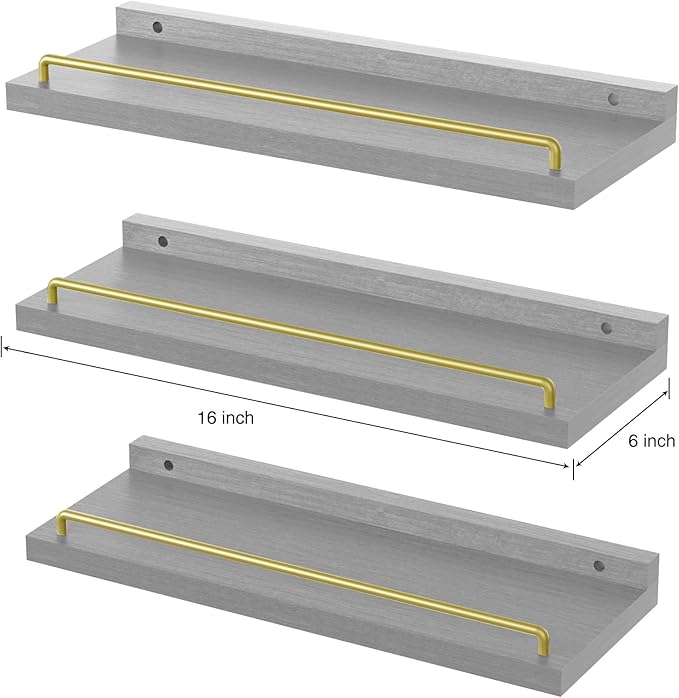 RYOFOBETTO Floating Shelves for Wall Decor, Living Room, Picture Frames