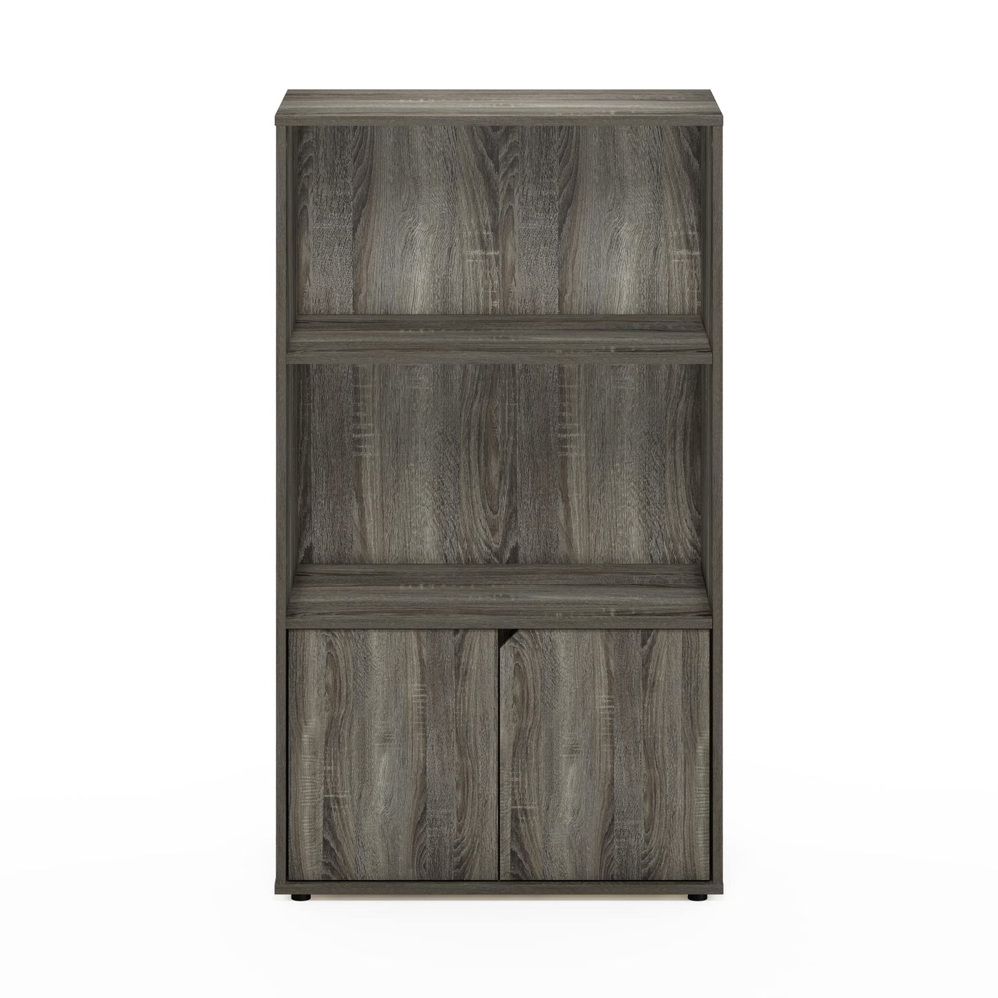 Furinno Jaya Kitchen Storage Shelf with Cabinet, French Oak Grey