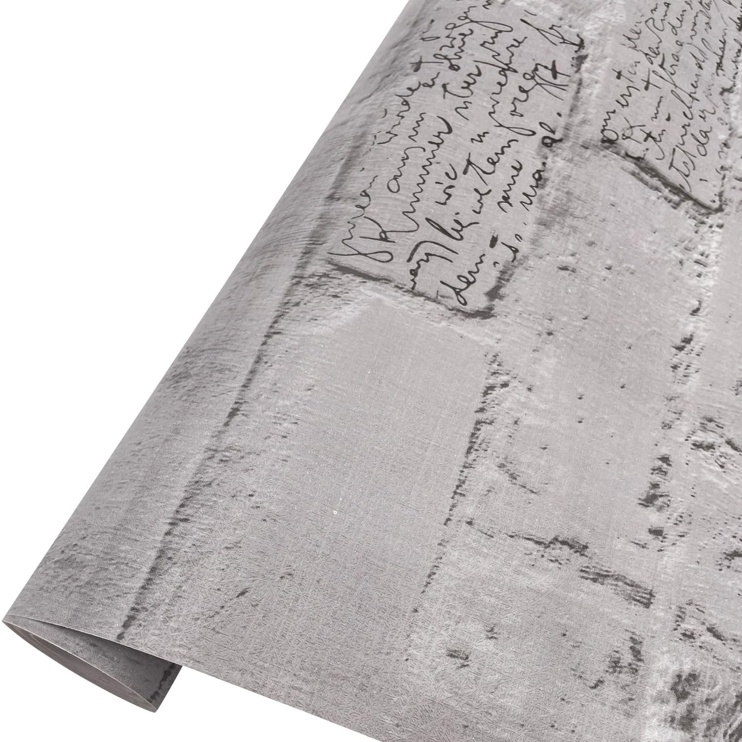 LovingWay 14.7 feet Wallpaer Roll Grey Bricks Corner Shelving Paper English Quotes Drawer Liner 17.7x177 Inch Removable Christmas Wall Decoration