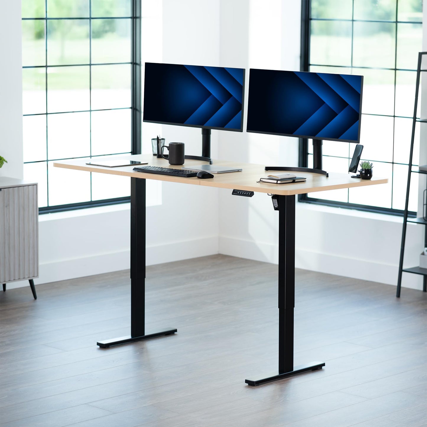 VIVO Universal 71 x 36 inch Table Top for Standard and Sit to Stand Height Adjustable Home and Office Desk Frames, Light Wood Extra-Wide Desktop, DESK-TOP72-36C