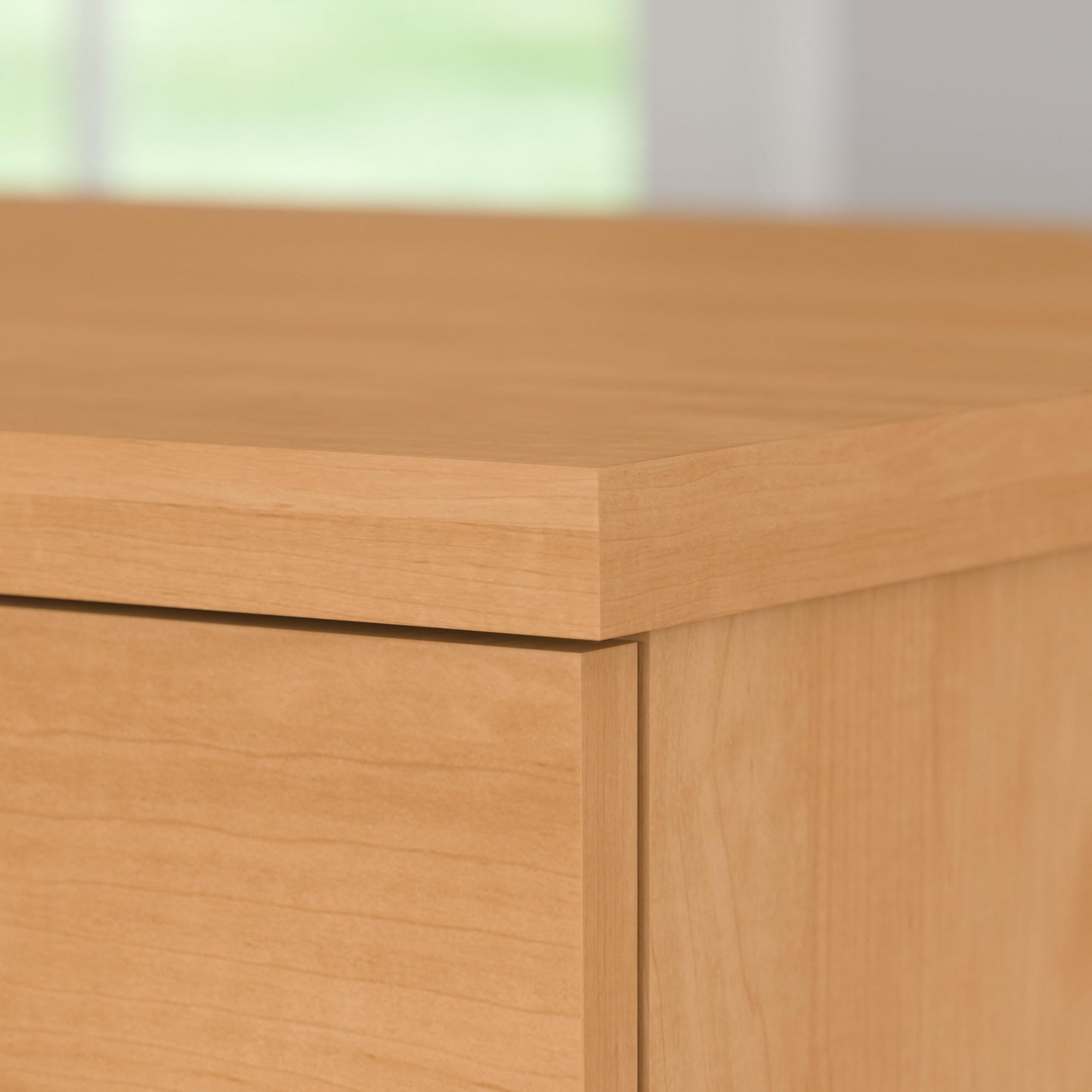 Bush Home 72-inch Home Office Desk with Drawers, Large Computer Table for Personal Workspace, Somerset Collection, Maple Cross