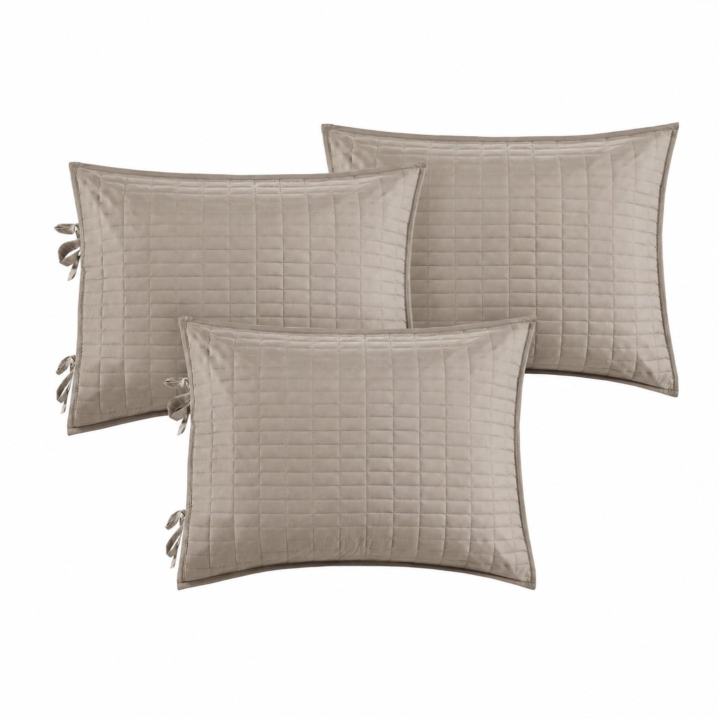 Comfort Spaces Daybed Cover - Luxe Double Sided-Quilting, All Season Cozy Bedding with Bedskirt, Matching Shams, Kienna Taupe 75"x39" 5 Piece