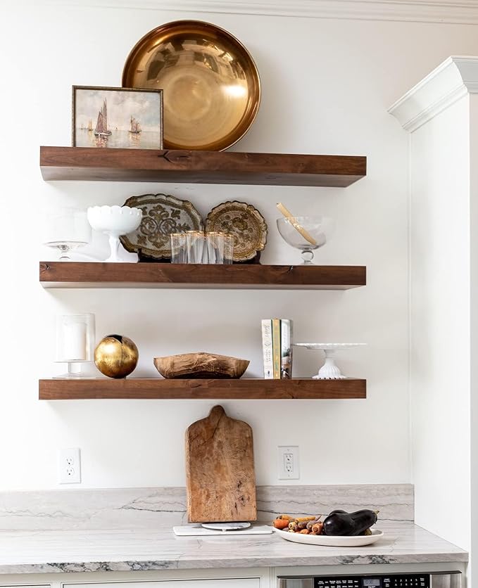 LEOPO 20-Pack 10 inch Floating Shelf Brackets, Hidden Shelf Bracket