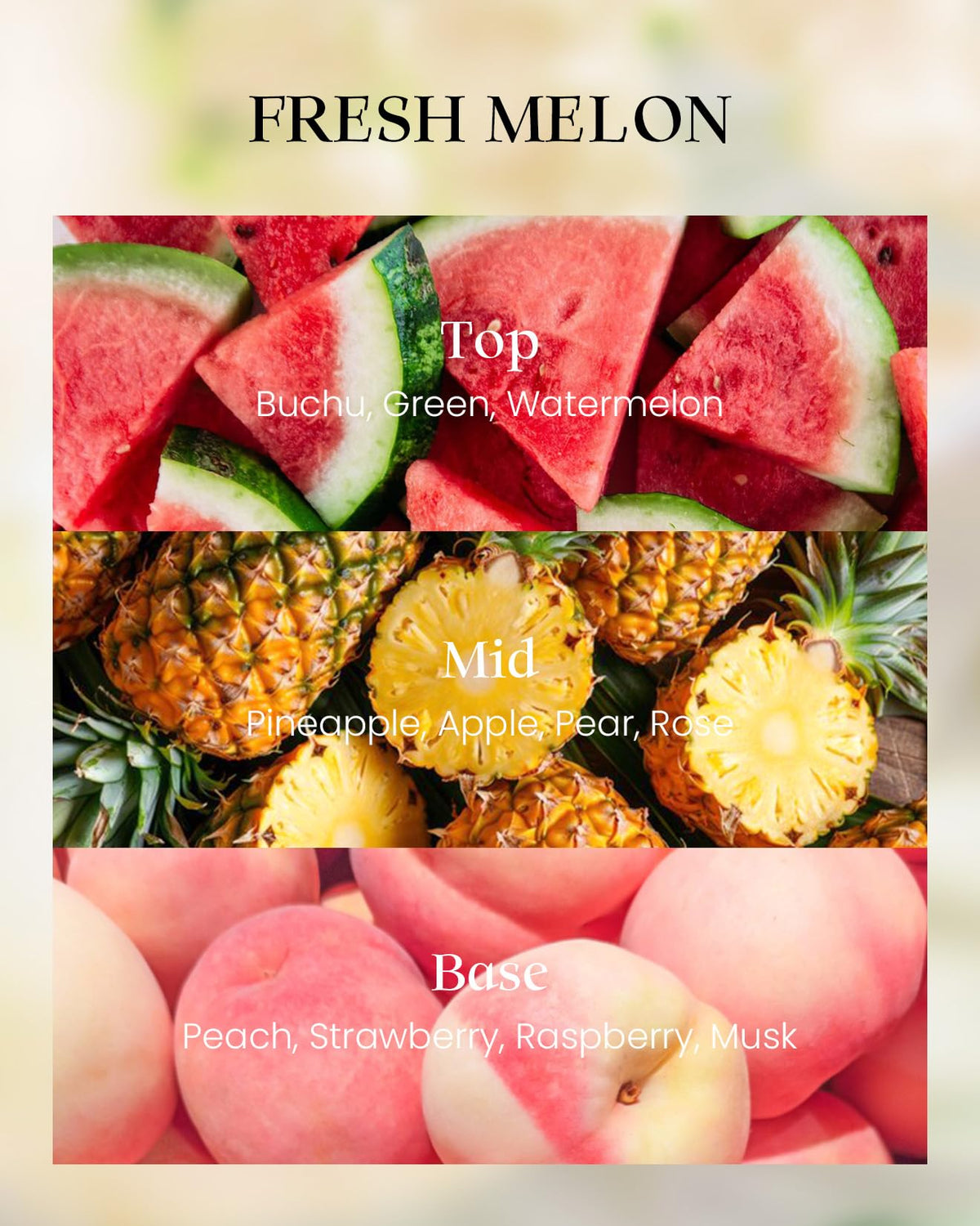M&SENSE Fresh Melon Scented Vegan Soy Candles, 8.1oz Non Toxic Summer Aromatherapy Candle for Home Decor, 42-Hour Burn Time, Fresh Smelling Good Scented Candle for Bathroom Decor