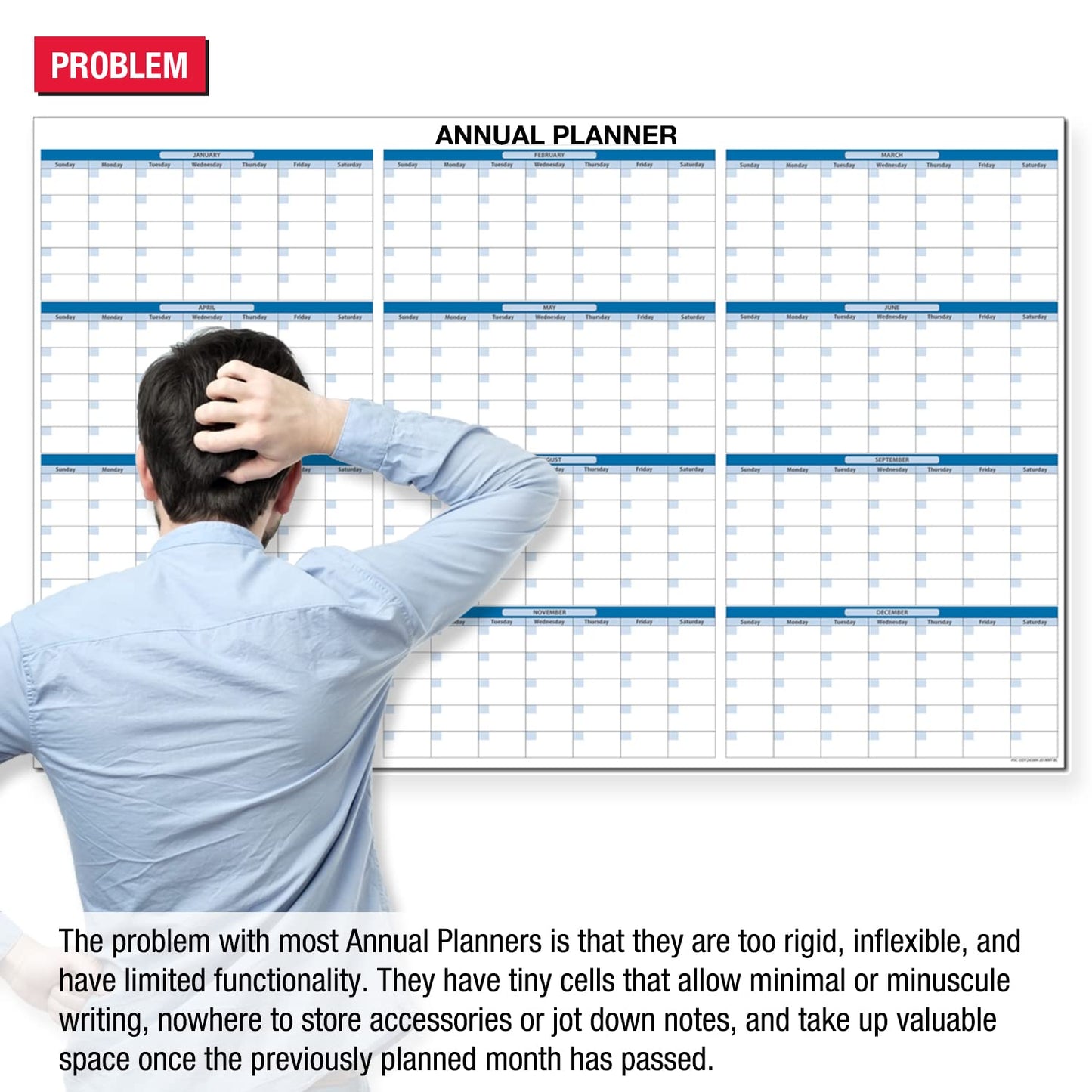 Ultimate Office Magnetic Dry-Erase Whiteboard ModMonthly Planning Calendars (Set of 3)
