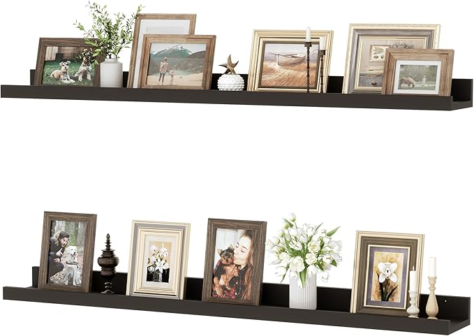 Floating Shelves for Wall, 36 inch Wood Floating Shelves Set of 2, Picture