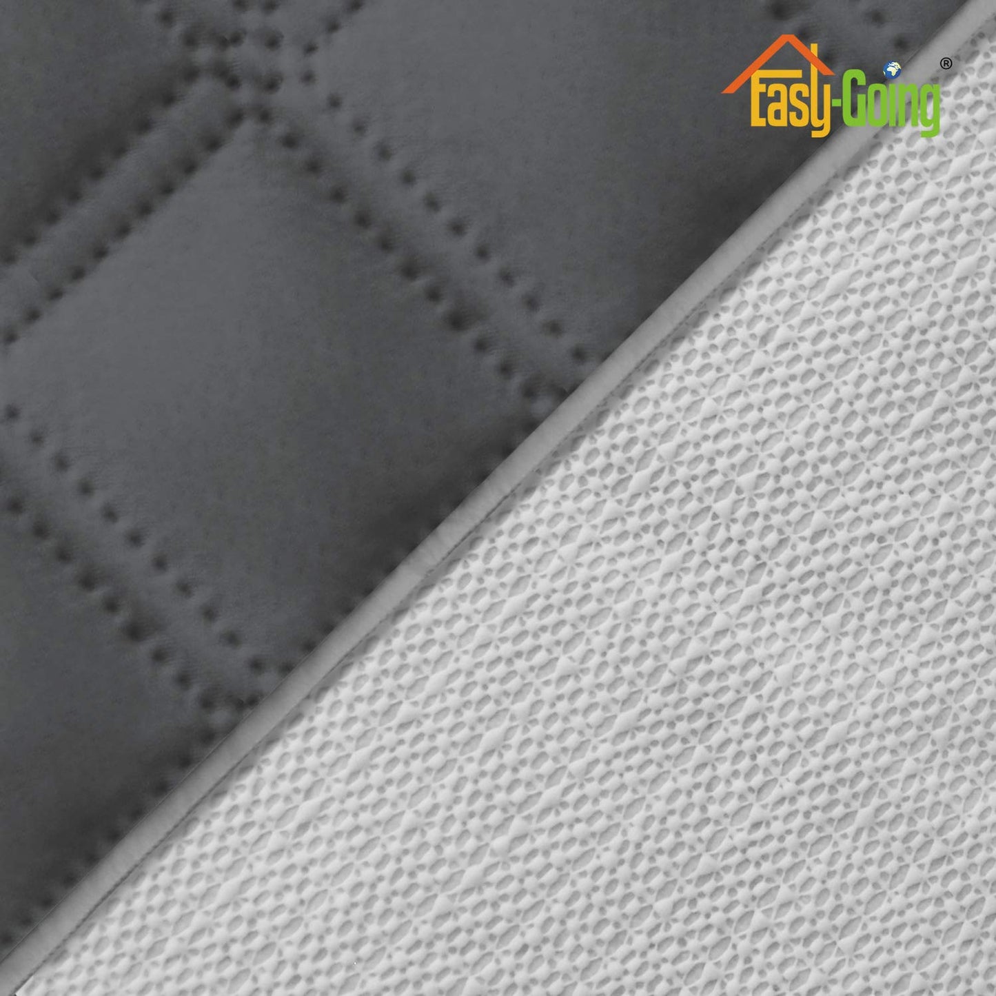 Easy-Going Sofa Slipcover Loveseat Cover Waterproof Couch Cover Washable Sofa Cover for 2 Cushion Couch Non-Slip Fabric Furniture Protector with Pocket for Pets Kids Dog Cat (Loveseat, Dark Gray)