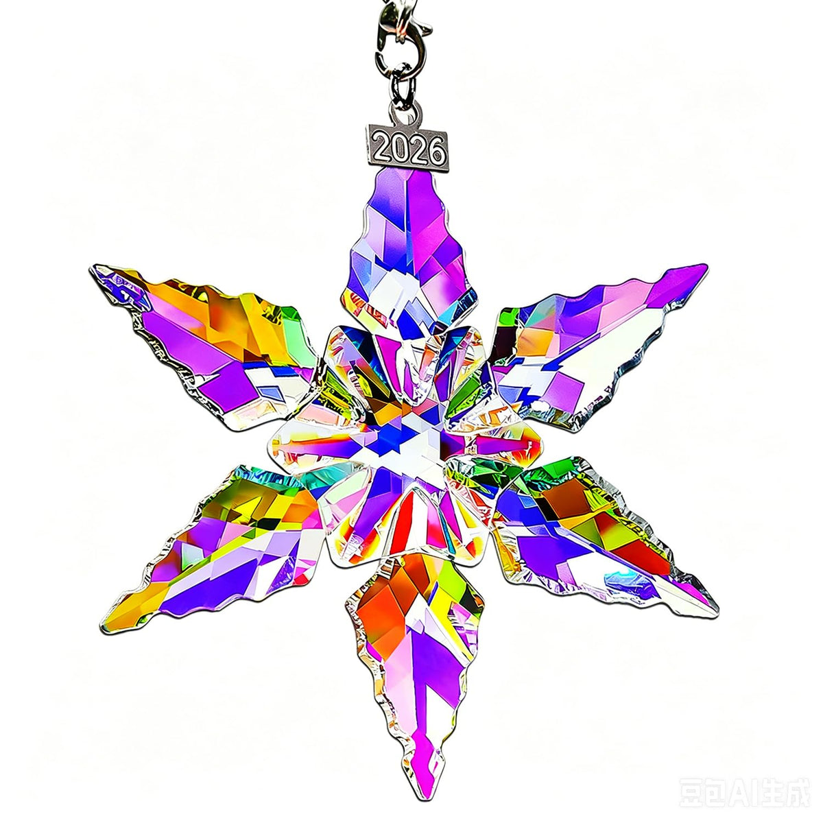 2026 Annual Christmas Ornaments, Crystal Star Ornaments for Christmas Tree
