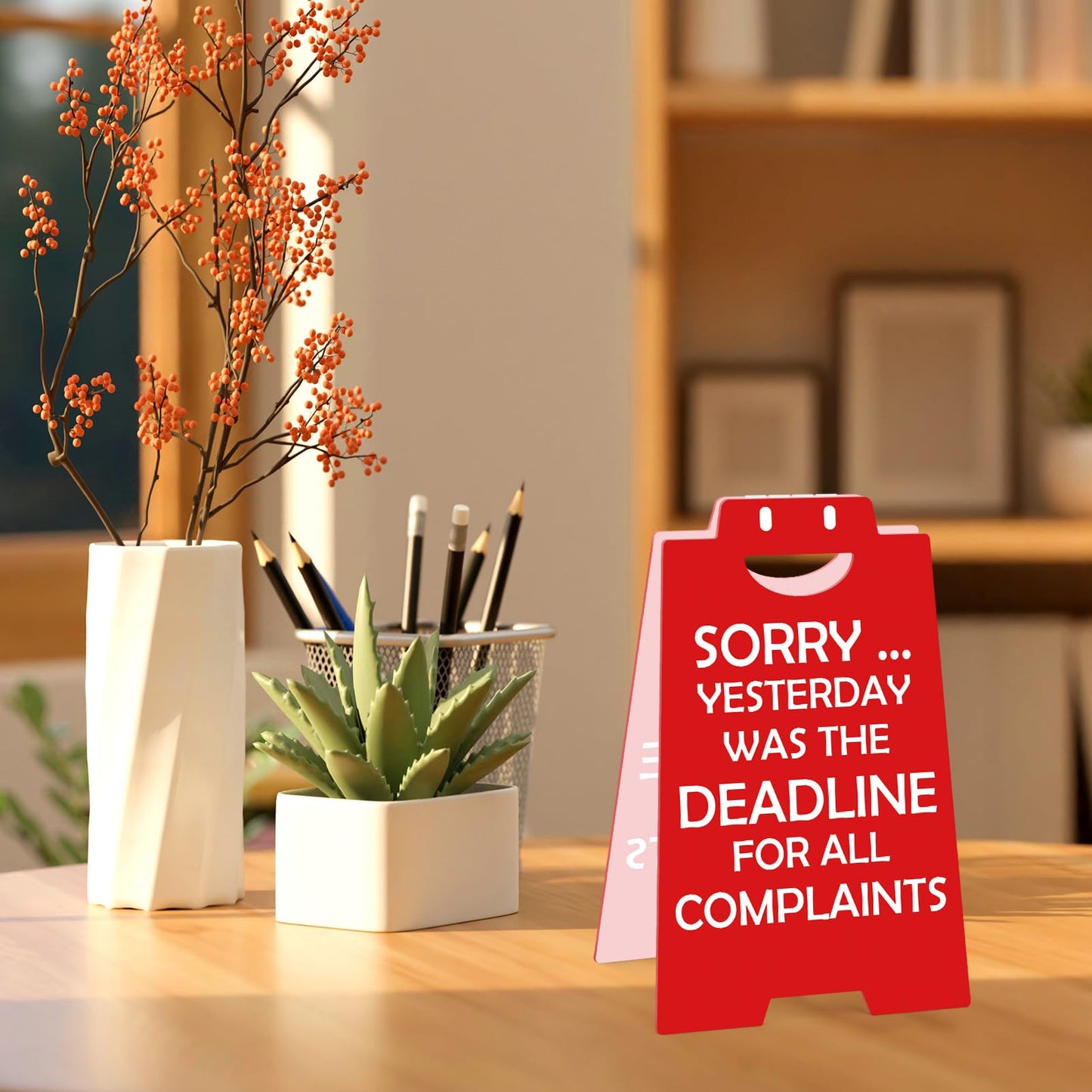 Funny Office Desk Decor Boss Sign for Women Men Acrylic Sign Cubicle Decor Funny Office Gifts for Women Men Coworker Nurse Teacher Principal Boss Day Gifts Xmas Cubicle Accessories Desk Signs