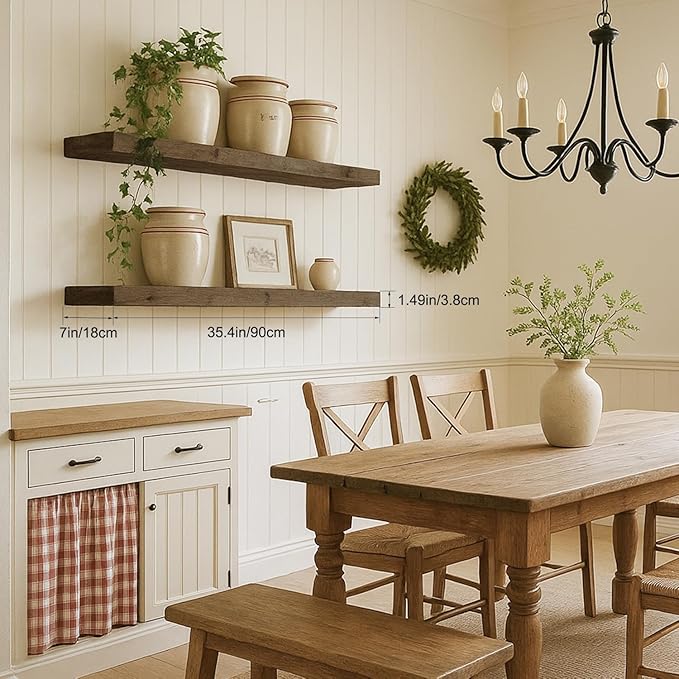 Floating Shelves for Wall, Bathroom Shelves Over Toilet, Wall Shelves & Book