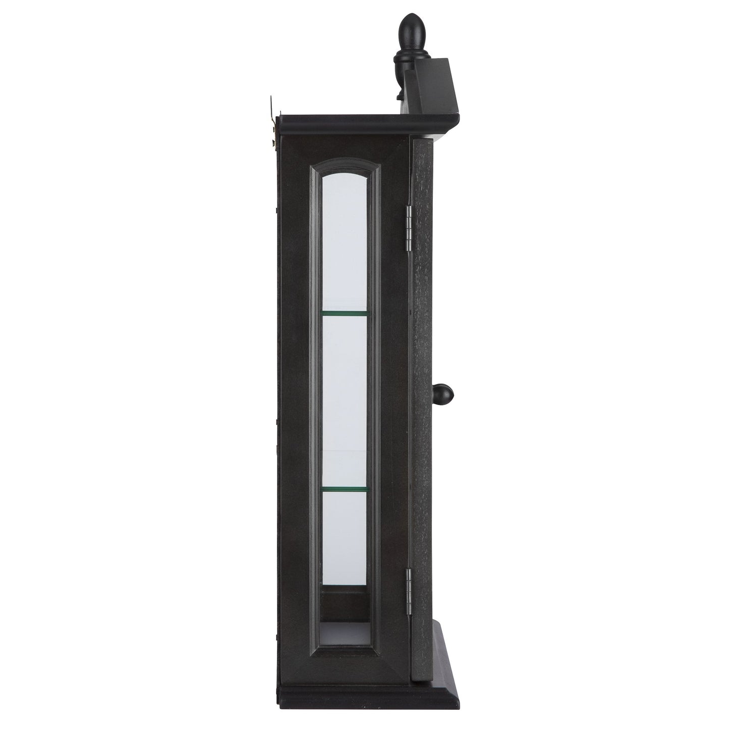 Design Toscano Amesbury Manor Wall Curio Cabinet, Ebony Black