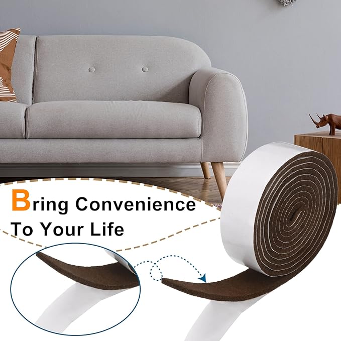 Shappy 2 Packs 120 x 1 x 0.12 Inch Felt Strips
