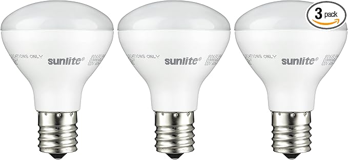 Sunlite LED R14 Mini Flood Light Bulbs, 4 Watts, 250 Lumens, Intermediate Base