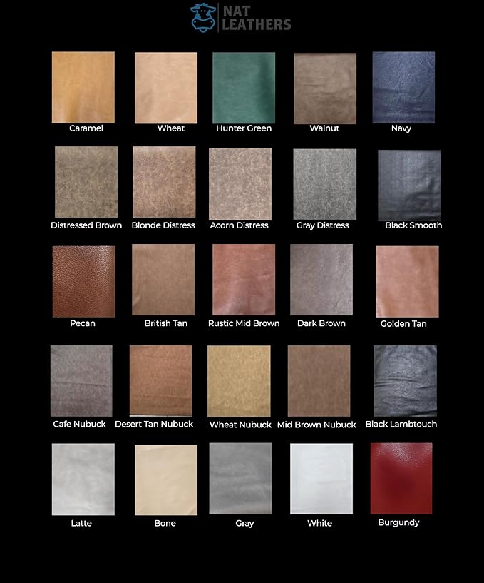 Golden Tan Soft Faux Leather Fabric Sheet PU Leather Sold by The Yard Synthetic