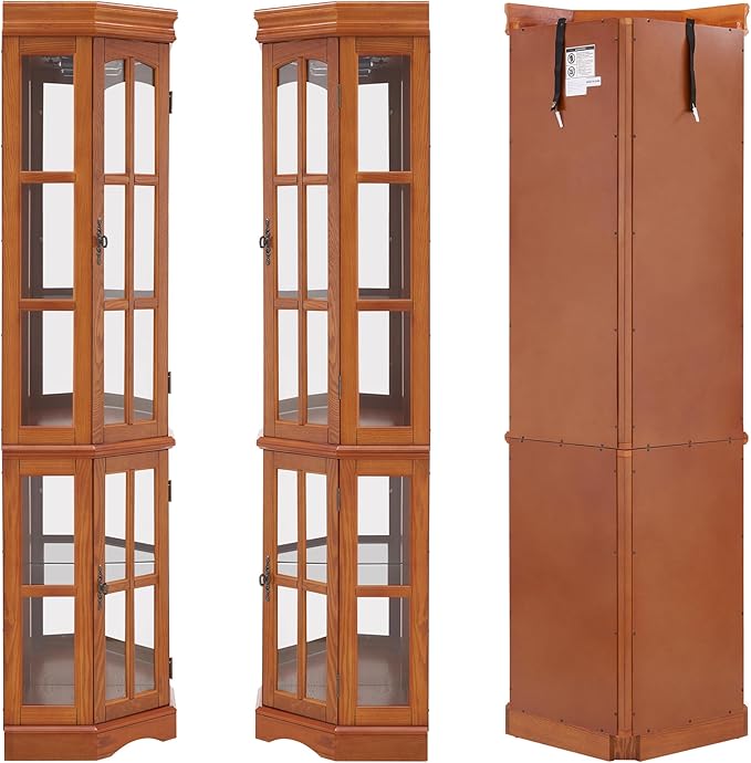 Seeutek Corner Curio Cabinet