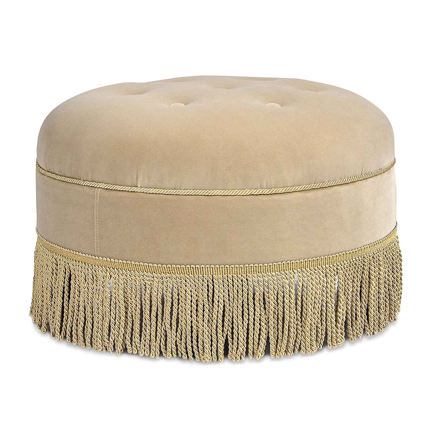 Jennifer Taylor Home Yolanda 24" Round Upholstered Accent Ottoman