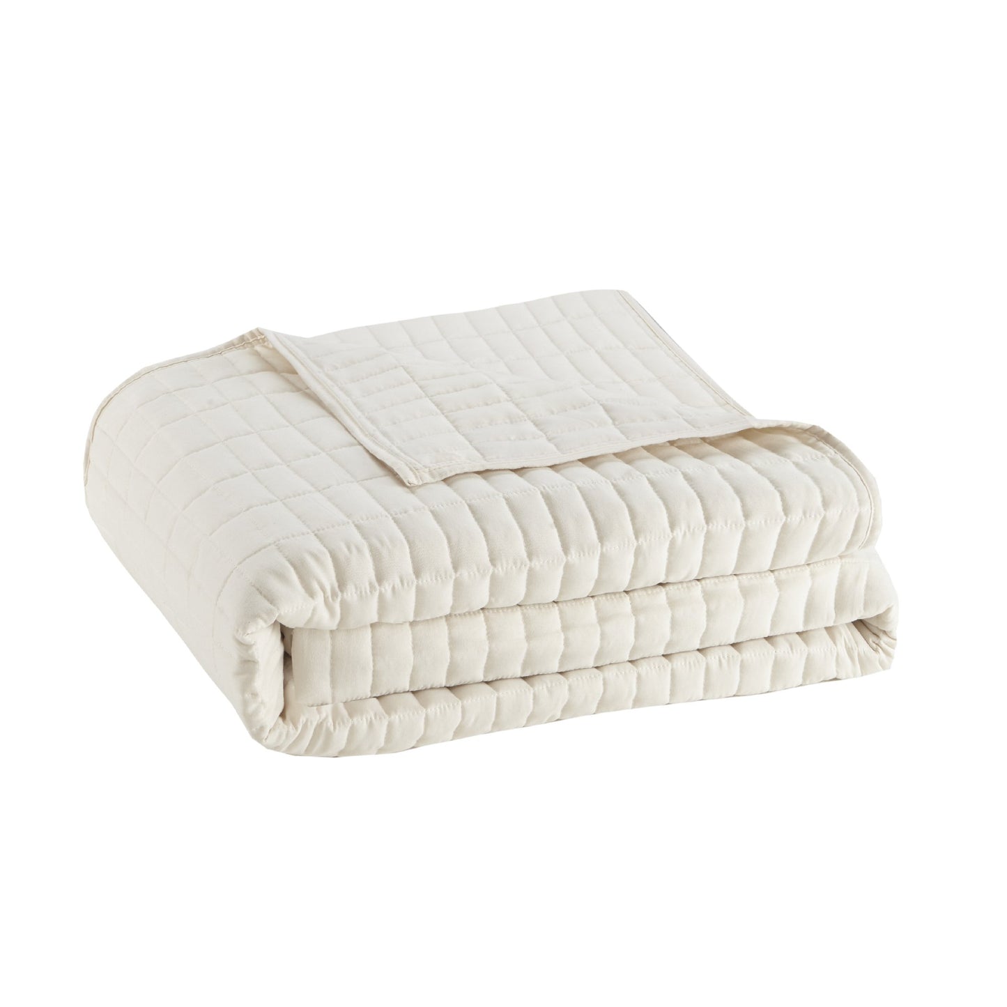 Comfort Spaces Daybed Cover - Luxe Double Sided-Quilting, All Season Cozy Bedding with Bedskirt, Matching Shams, Kienna Ivory 75"x39" 5 Piece