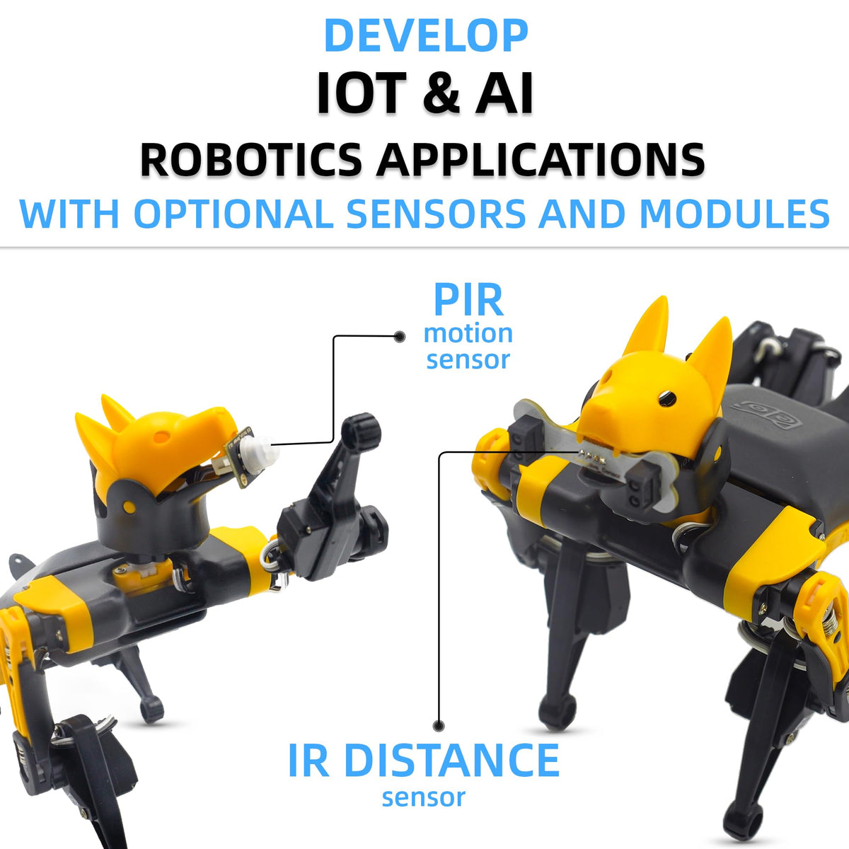Petoi Programmable Robot Dog Bittle X V2 Alloy Servo (Pre-Assembled) | Coding Smart Robot Dog Kit, Voice Controlled, Quadruped Interactive Robot for Kids, Open Source, STEM & Robotics Education