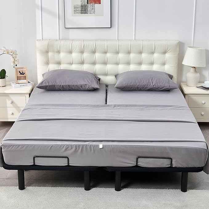 Kingnex Half Split Top King Sheets Set