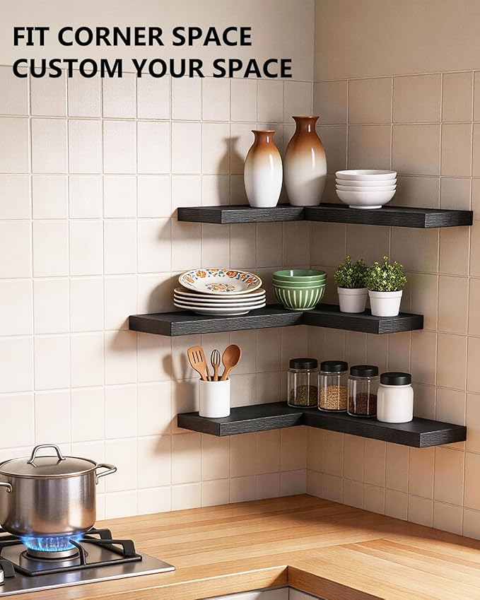 WALI Floating Shelves for Wall, 1 Tier Bathroom Storage Shelf Over Toilet