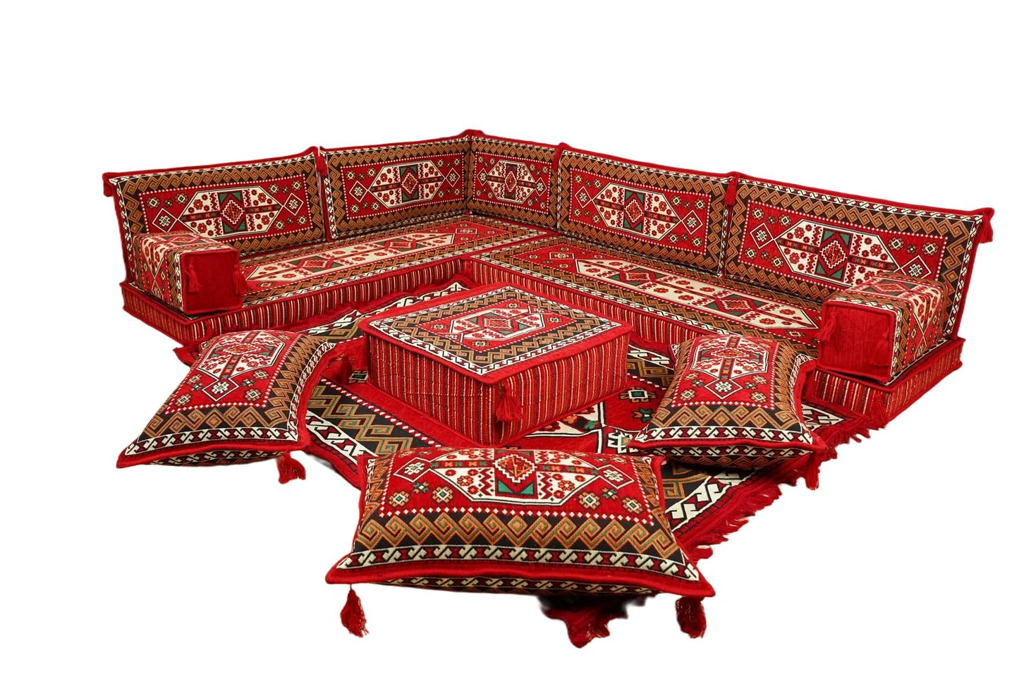 arabicsofa Traditional Floor Majlis Cushions – Modular Diwan Sectional Seating