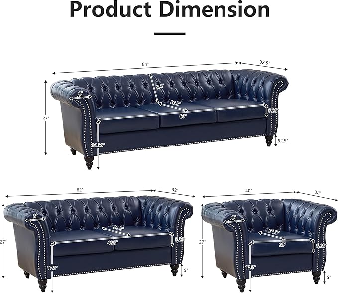 Mid-Century Sofa Chair, Faux Leather Accent Chair
