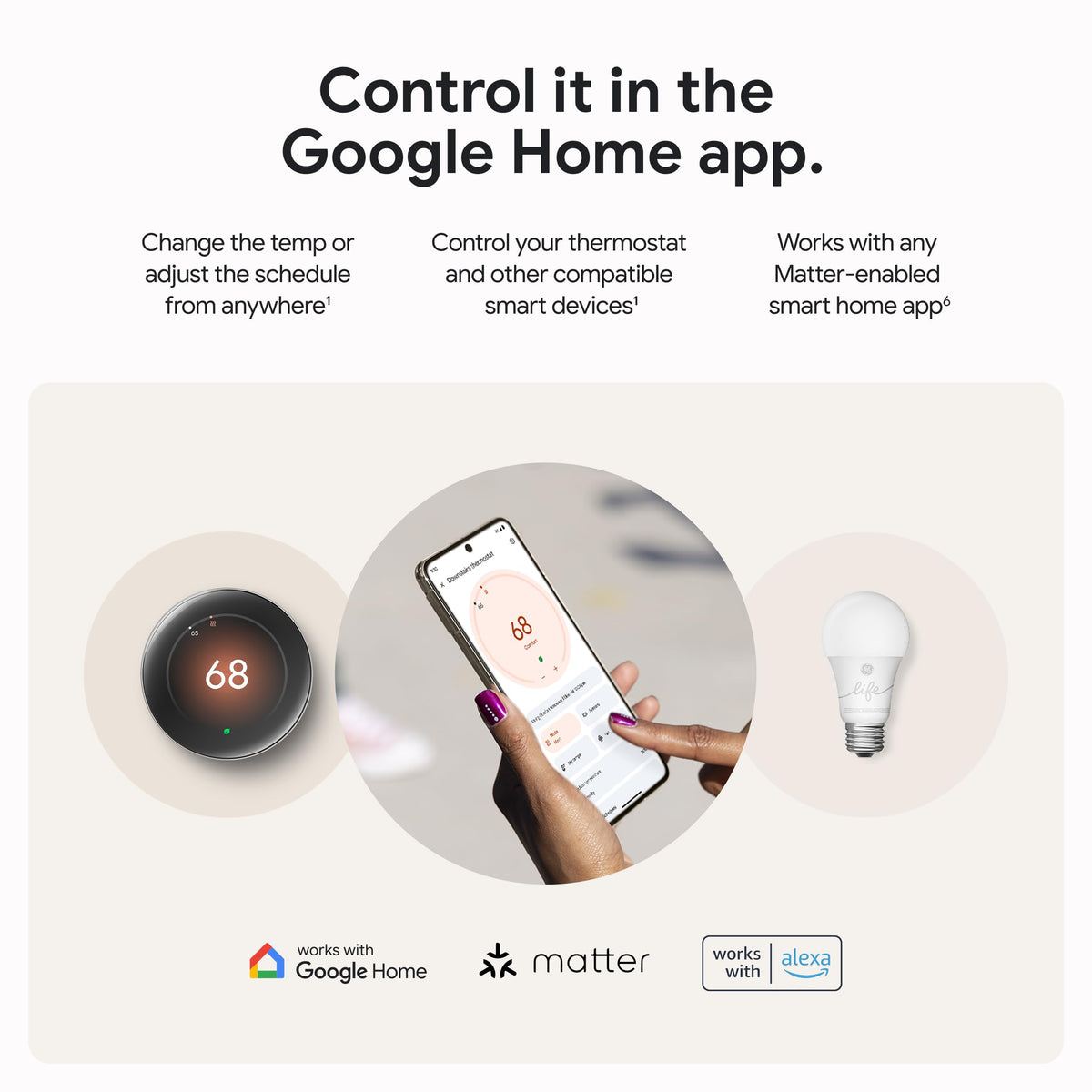 Google Nest Learning Thermostat (4th gen) + Nest Temperature Sensor (2nd gen) - Silver