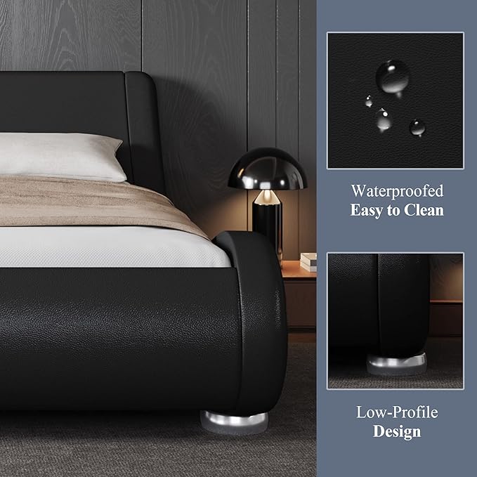 Allewie Full Size Upholstered Platform Bed Frame