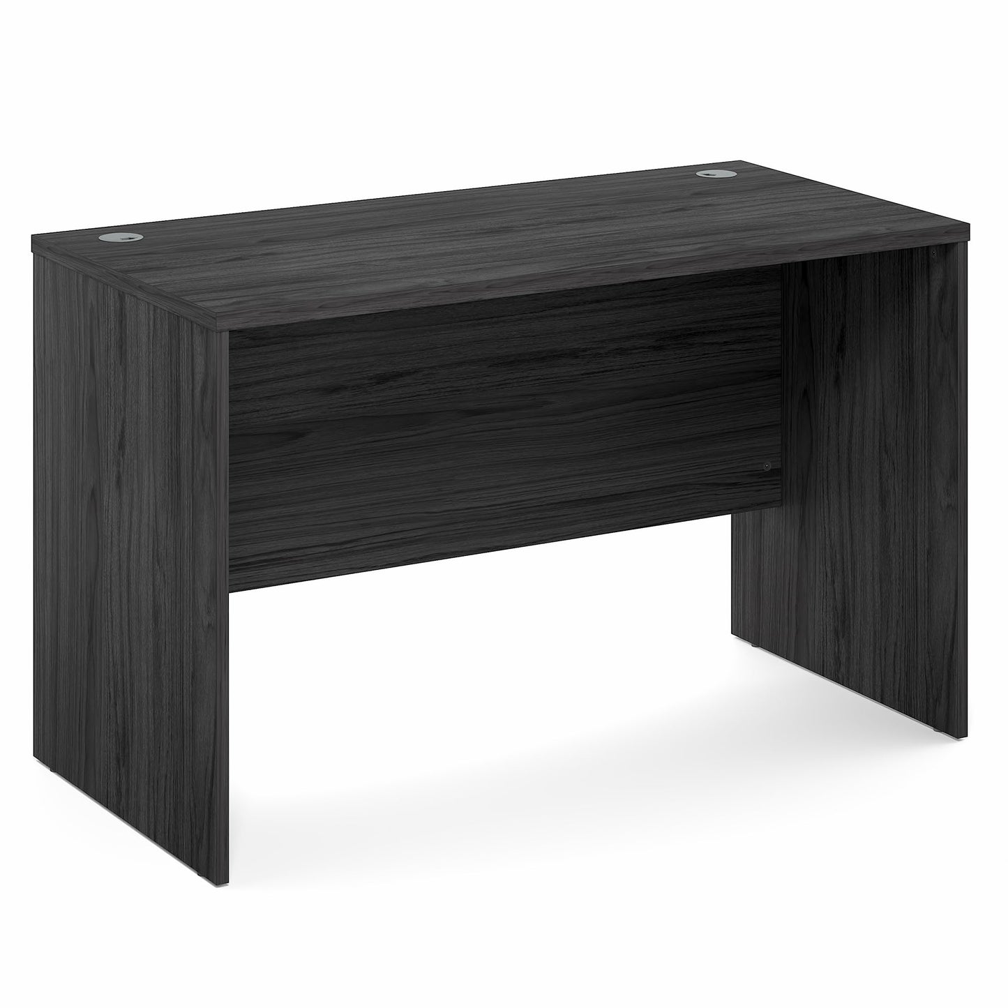 Furinno Roger Computer Desk, 47 Inch Rectangular Executive Desk with Modesty Panel, Home Office Desk with Thick Tabletop, Desk Cord Grommet, Scratchproof, for Home Study, Office, Coastal Grey