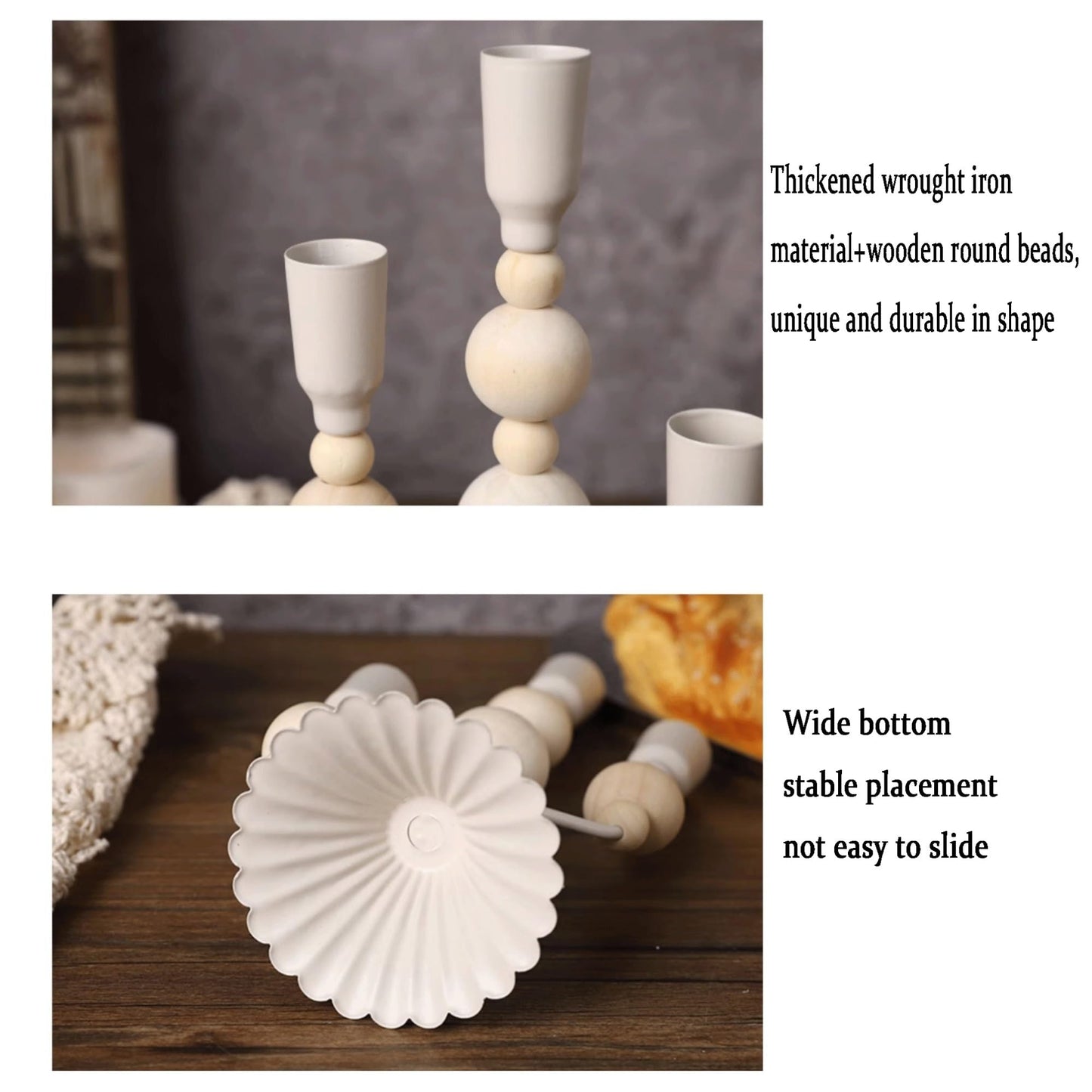 YUHUAWF Candle Holderss Candlestick Ornament Candle Pedestal Base Decorative Candle Taper Holders Set Decorative Candlestick