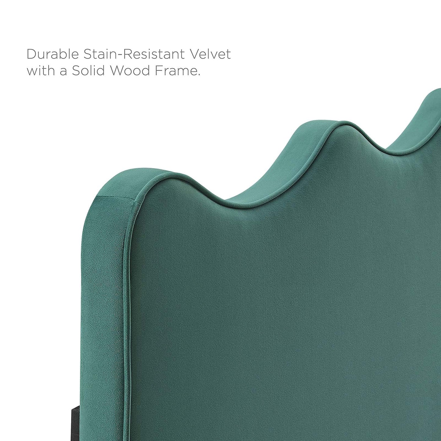 Modway Athena Performance Velvet Full/Queen Headboard in Teal