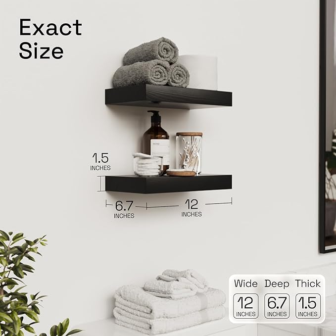 BAOBAB WORKSHOP Solid Wood Floating Shelves